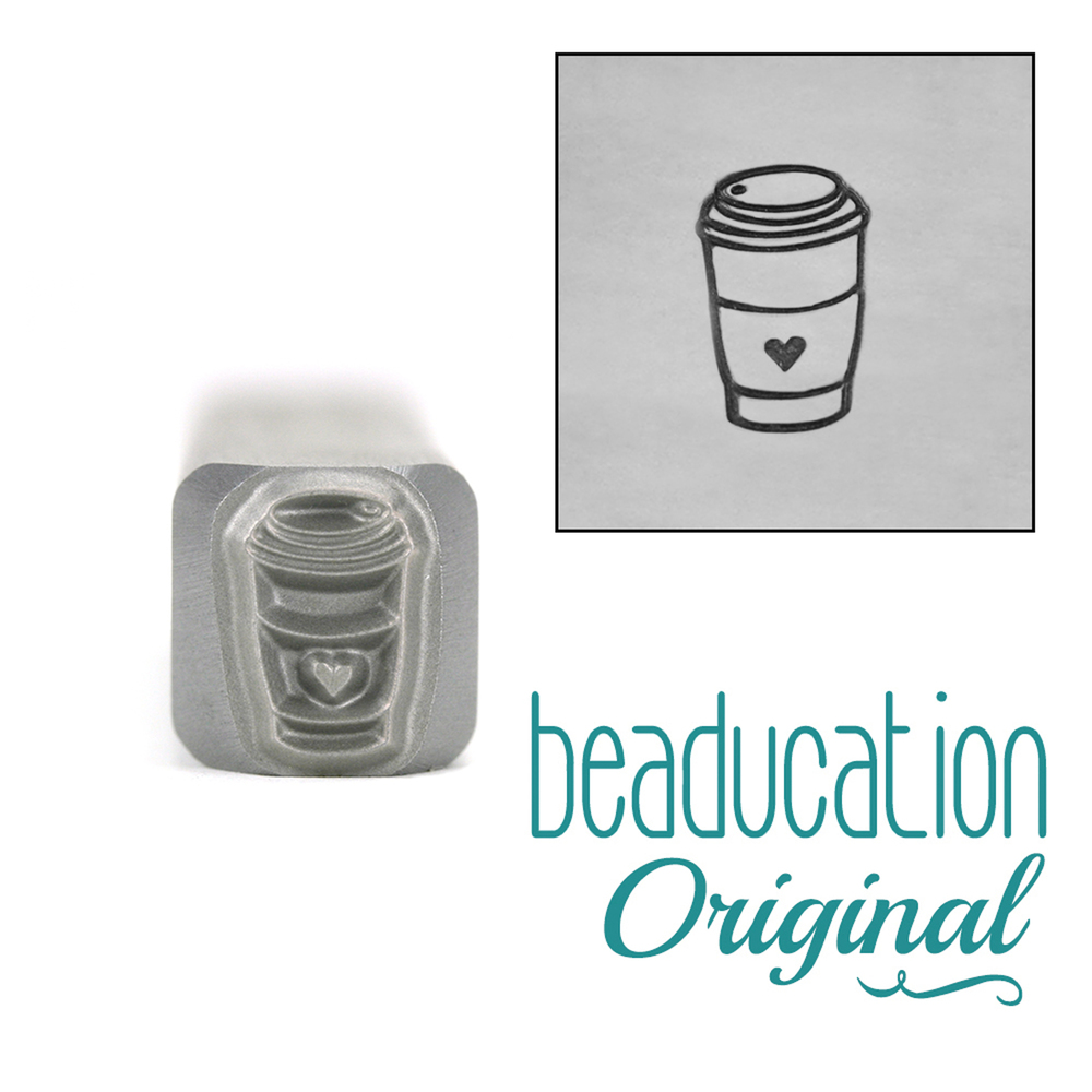 Metal Stamping Tools To Go Paper Coffee Cup Metal Design Stamp - Beaducation Original